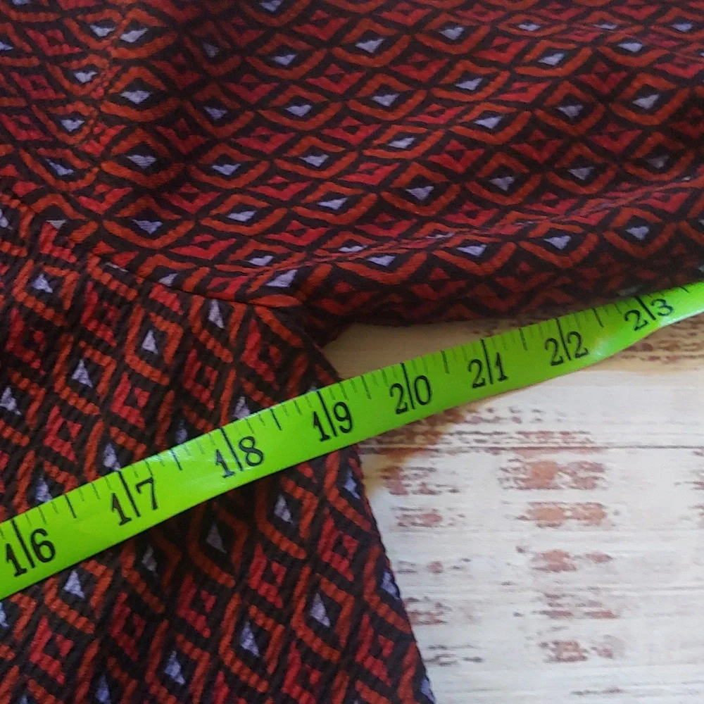 41 Hawthorn Burgundy & Blue Patterned Dress with‎ Pockets - Picture 7 of 9